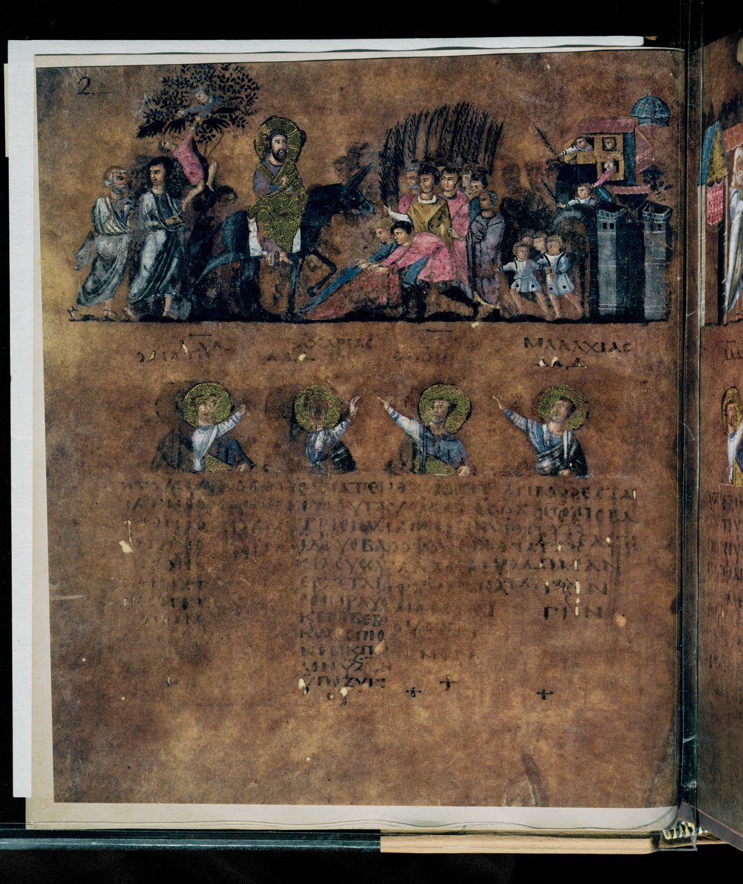 Den purpurfärgade Codex Rossanensis, 600-talet (handskrift) av Unknown artist