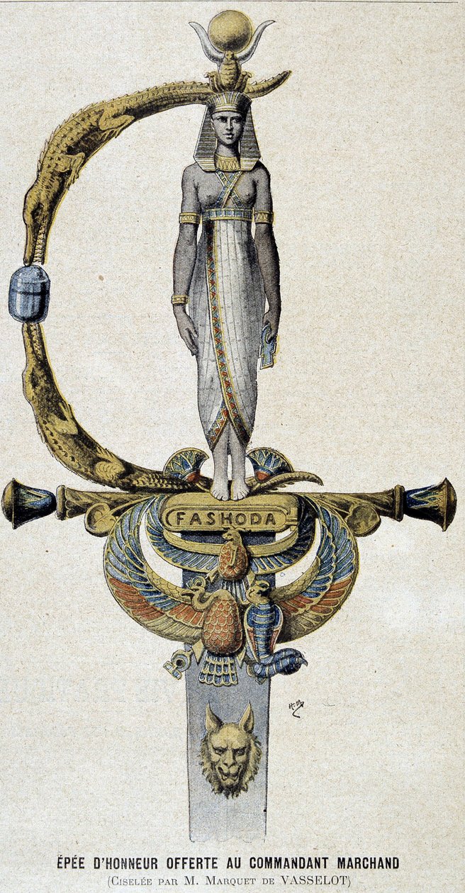 Hedersvärdet erbjöd befälhavare Marchand - i Le petit Journal den 28/05/1899 av Unknown artist