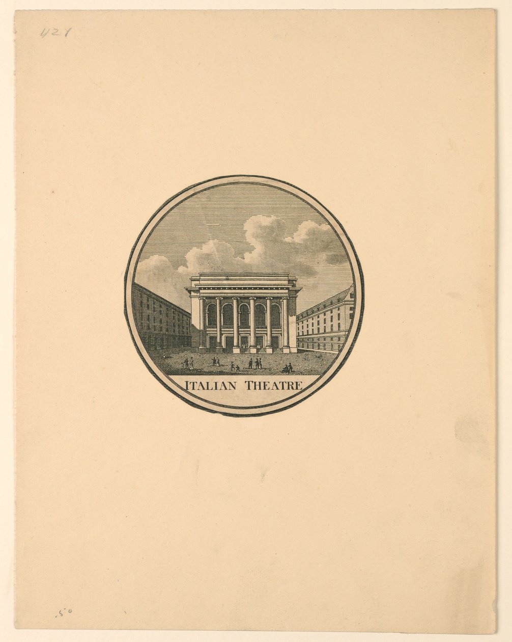 Italienska teatern, Paris av Unknown artist