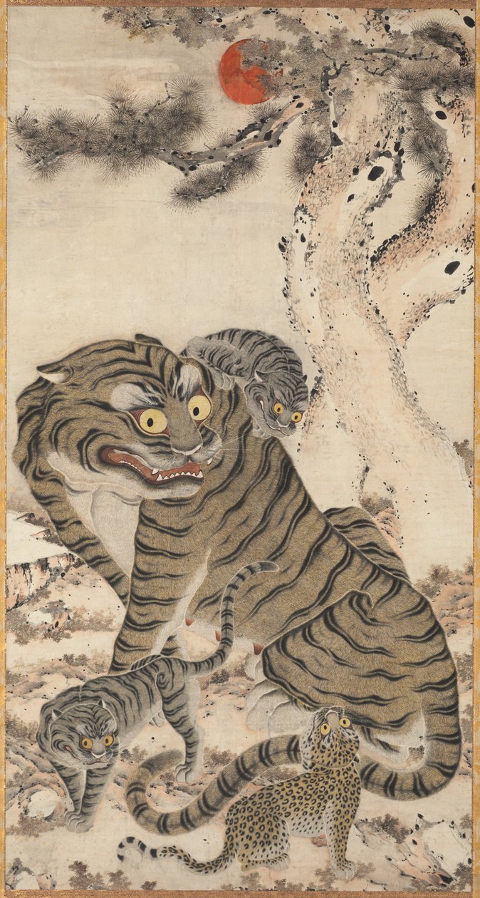 Tiger familj av Unknown artist