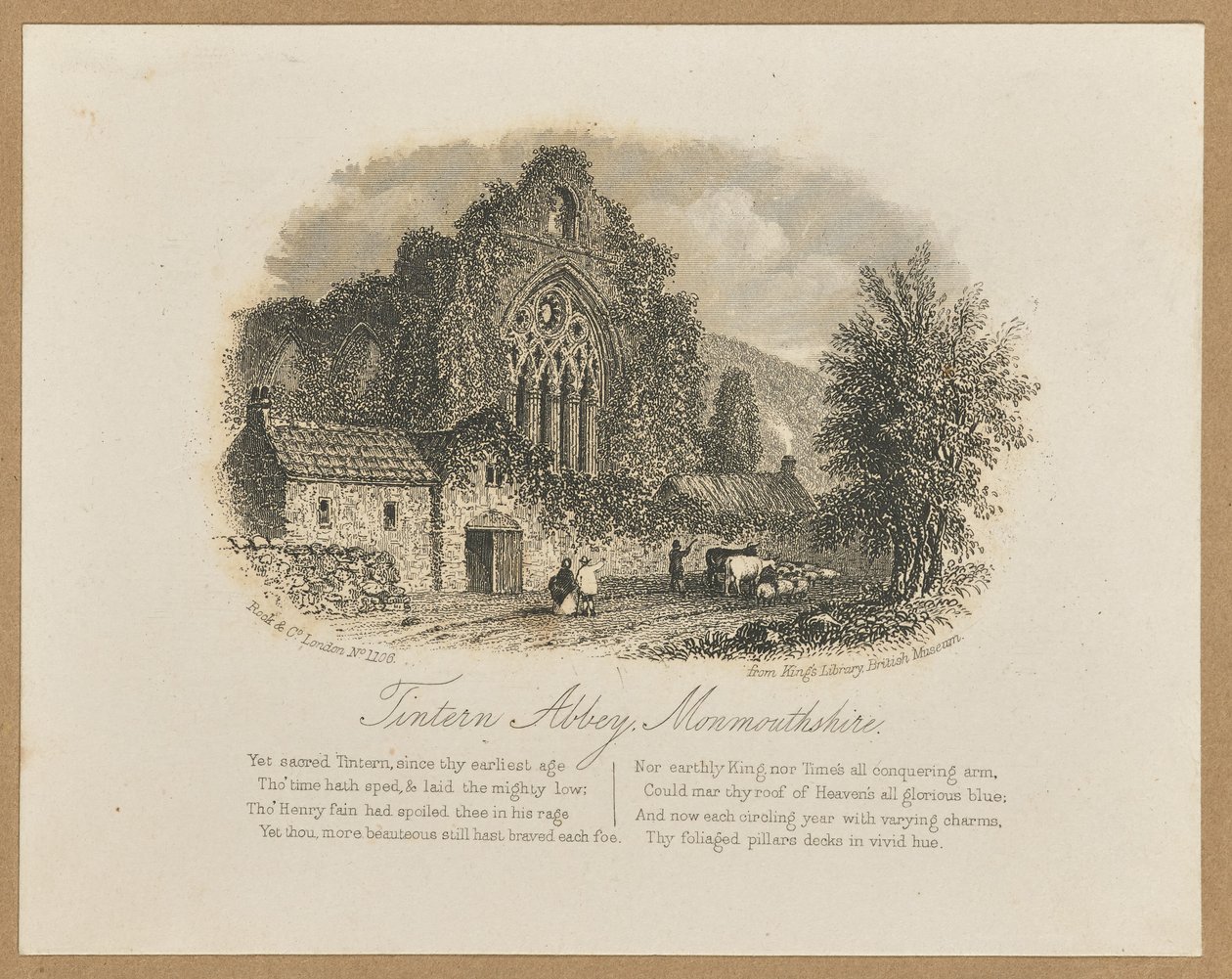 Tintern Abbey, Monmouthshire av Unknown artist