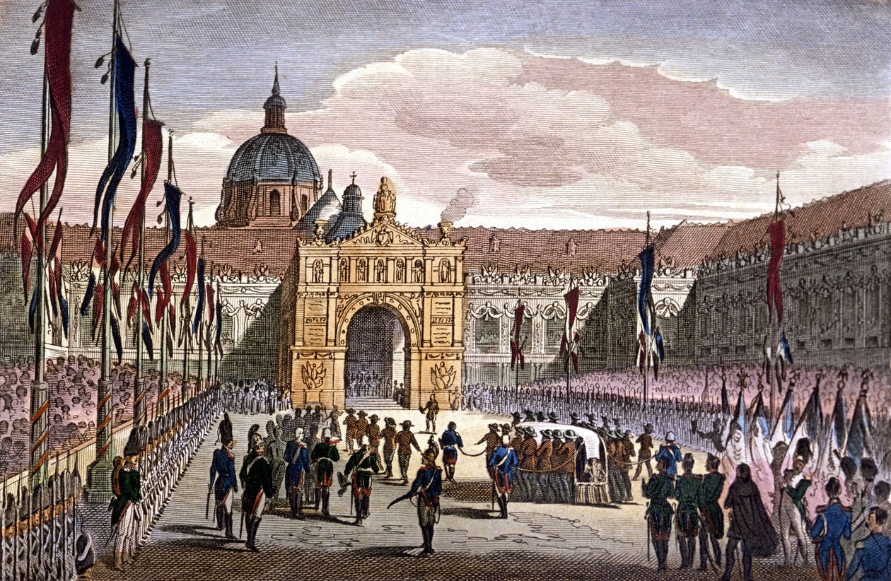 Överföring av Napoleon I:s aska till Invalides i Paris av Unknown artist