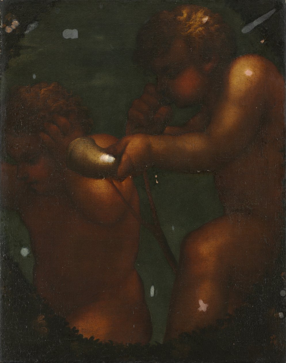Två Putti av Unknown artist