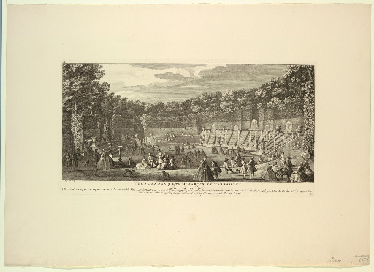 Versailles, Garden Groves, the Ballroom av Unknown artist