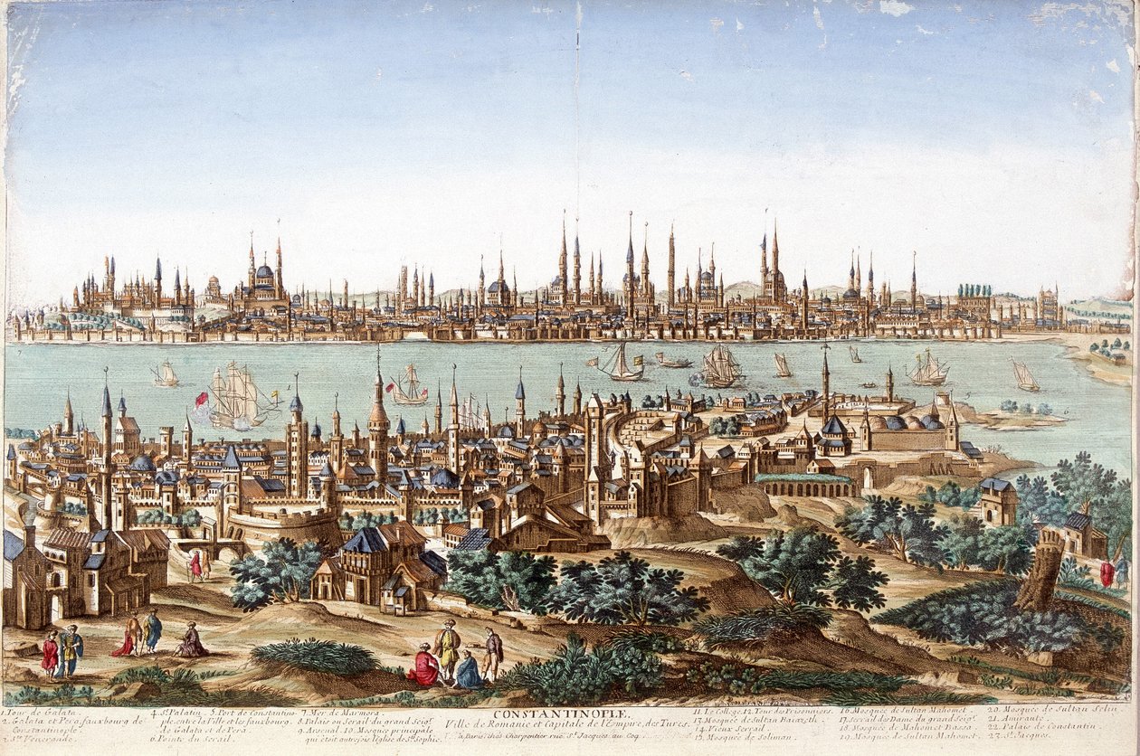 Utsikt över Konstantinopel av Unknown artist