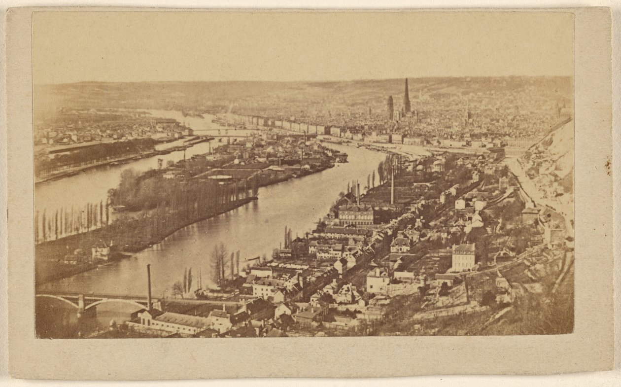 [Vy över Rouen, Frankrike] av Unknown artist