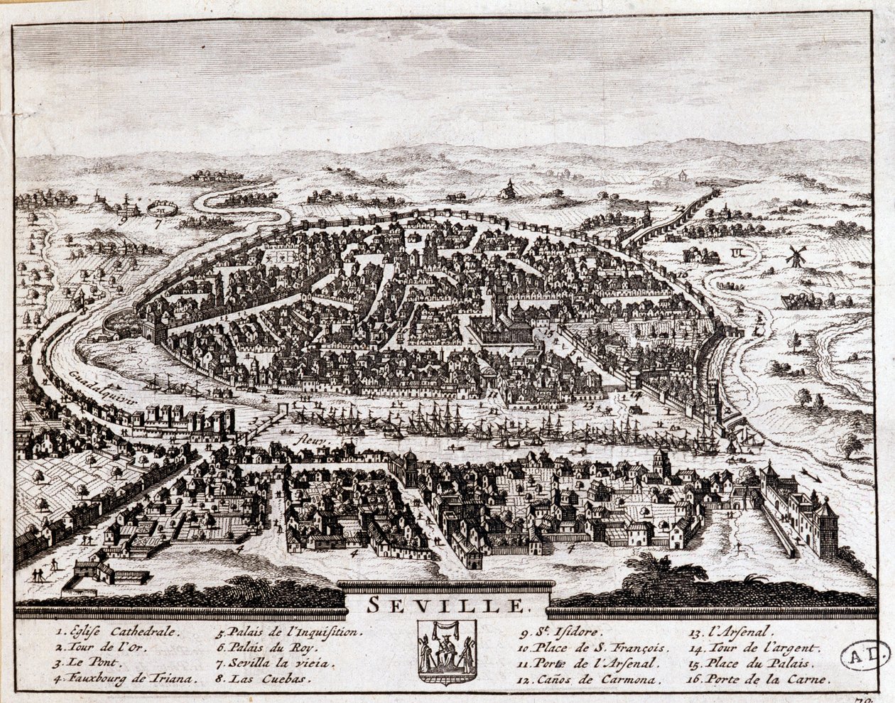 Utsikt över Sevilla av Unknown artist