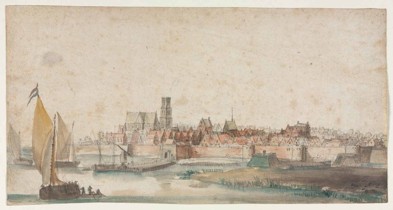 Utsikt över St. Geertruidenberg av Unknown artist