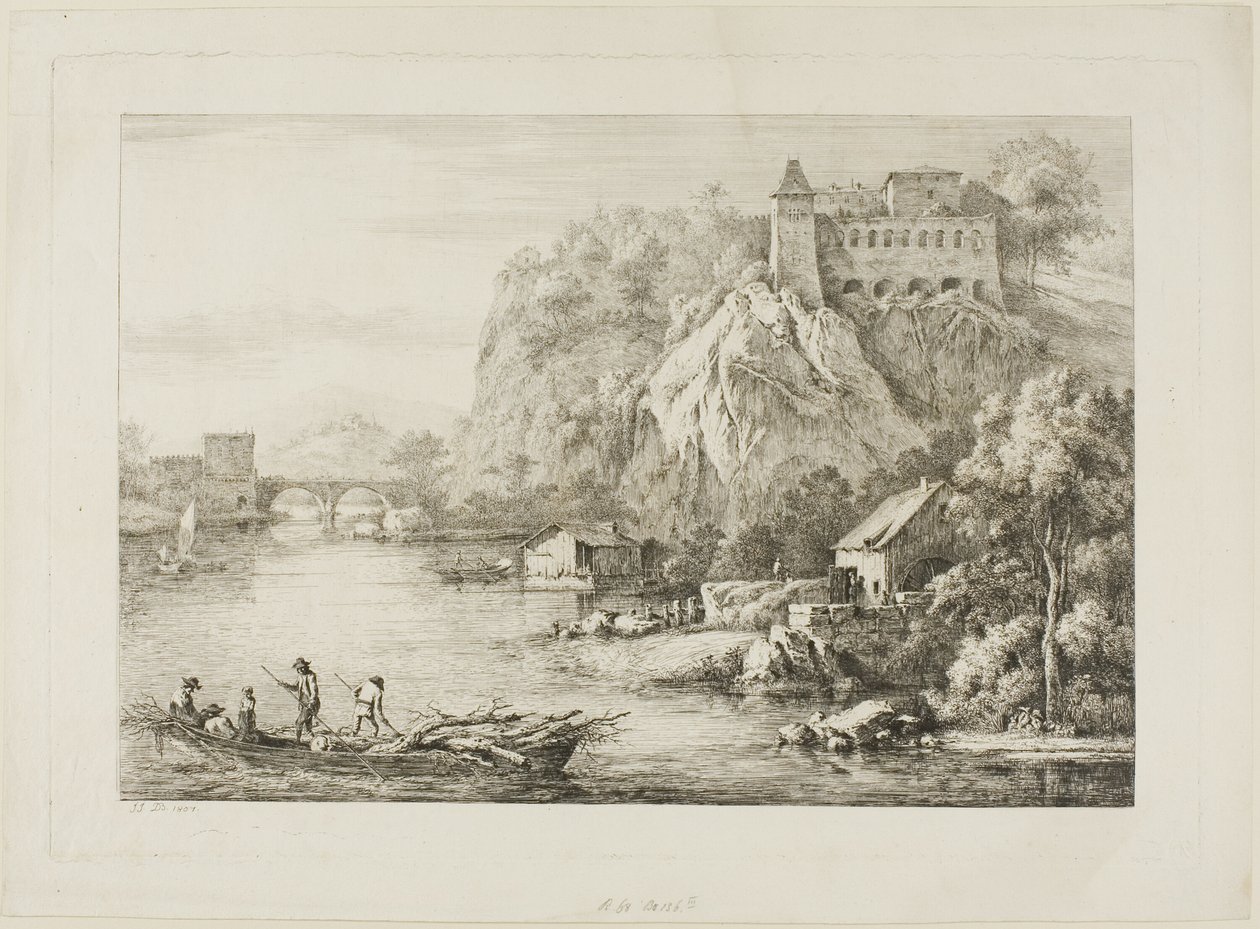 Utsikt över Carmes de Caussees i Lyon av Unknown artist