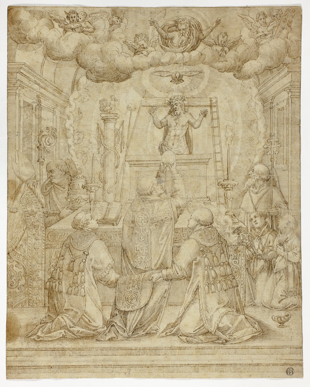 Vision av Saint Gregory av Unknown artist