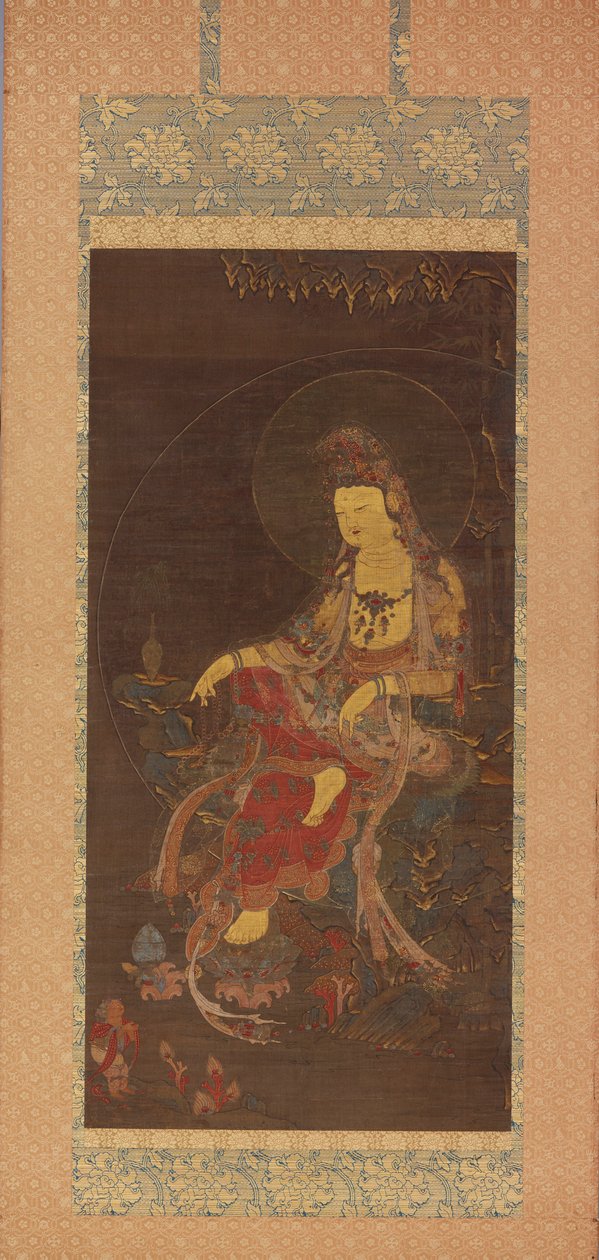 Vattenmånen Avalokiteshvara (Suwol Gwaneum bosal) av Unknown artist
