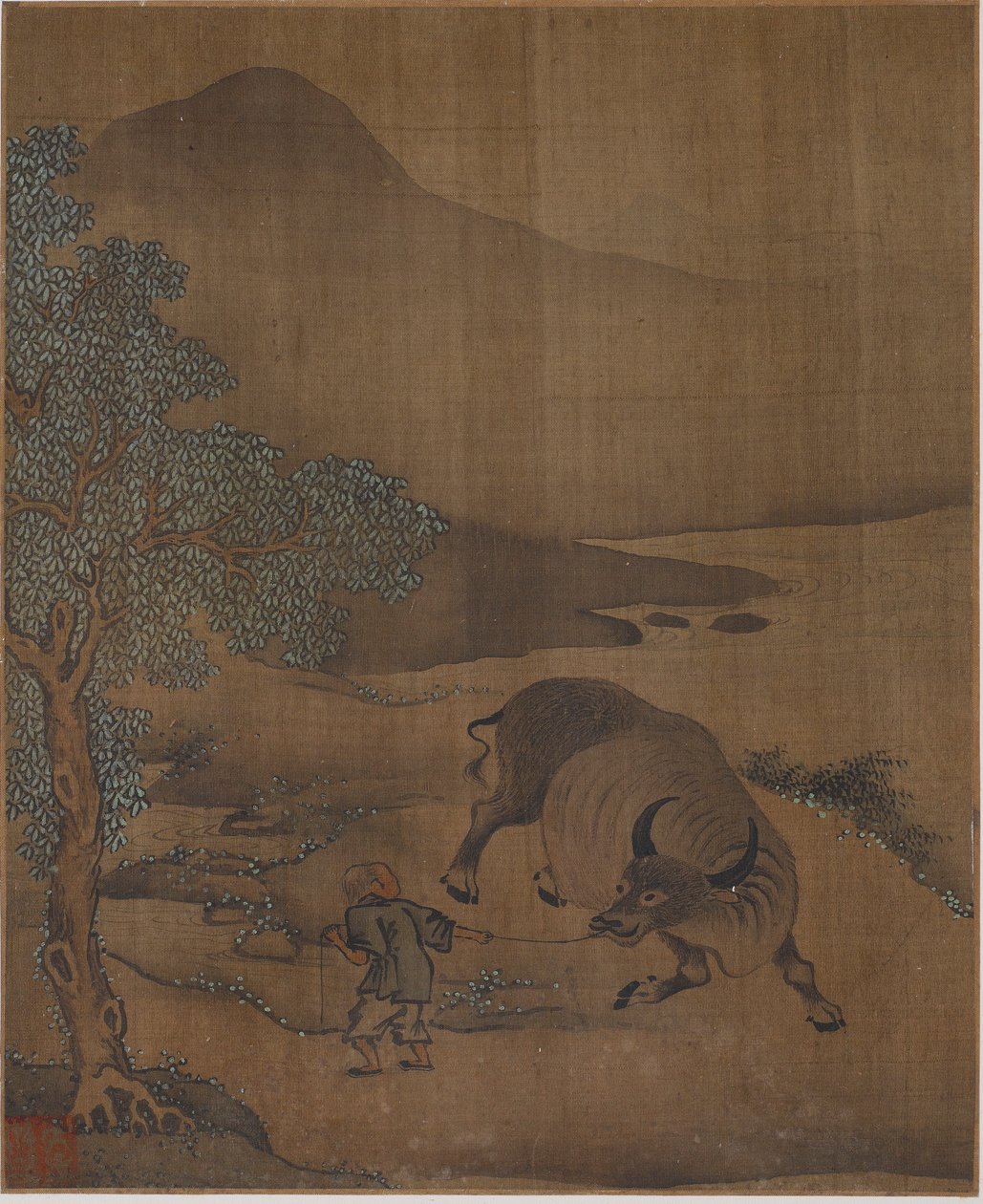 Vattenbuffel och Herdboy av Unknown artist