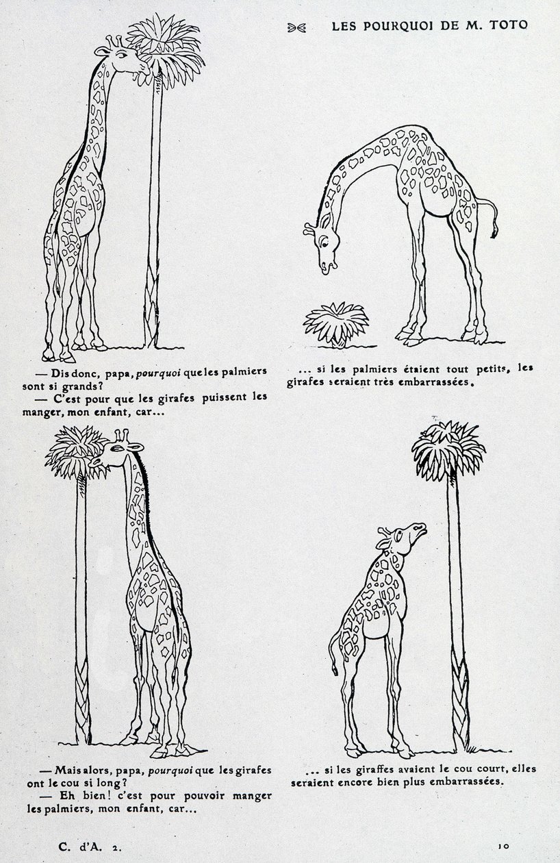 Varför från Mr. Toto: Varför palmen är så stor och varför giraffen har så lång hals. (komedi som bygger på Darwins teori) av Unknown artist