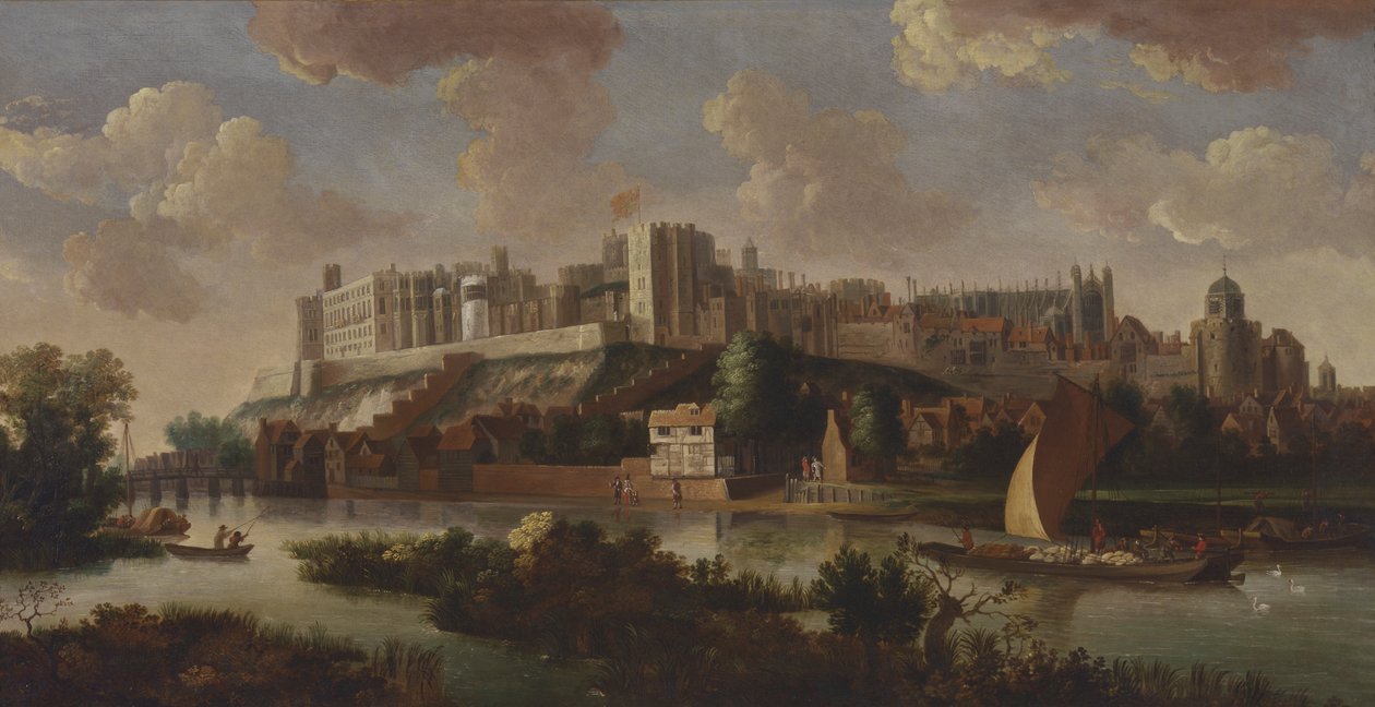 Windsor Castle sett från Themsen av Unknown artist