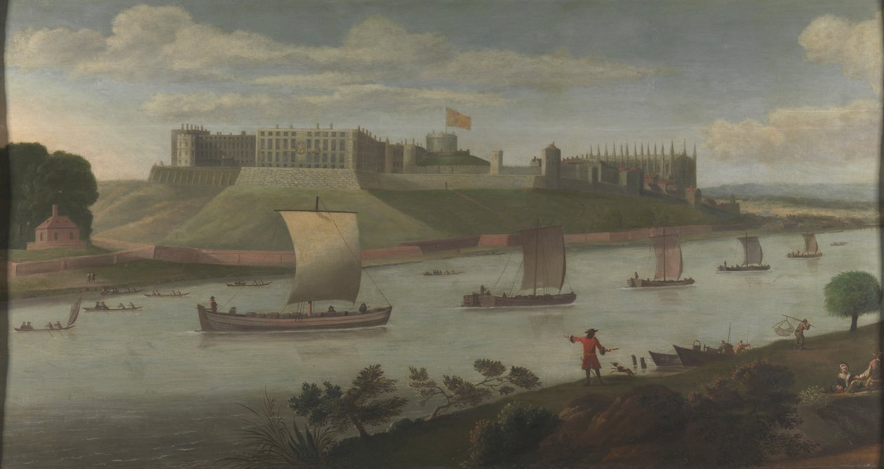 Windsor Castle från Buckinghamshire Bank av Unknown artist