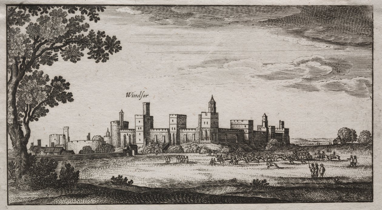 Windsor Castle från sydost av Unknown artist