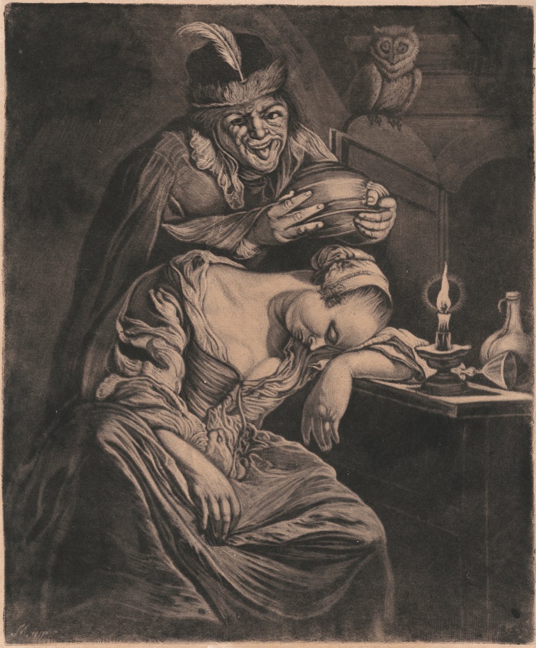 Vin är en hånare av Unknown artist