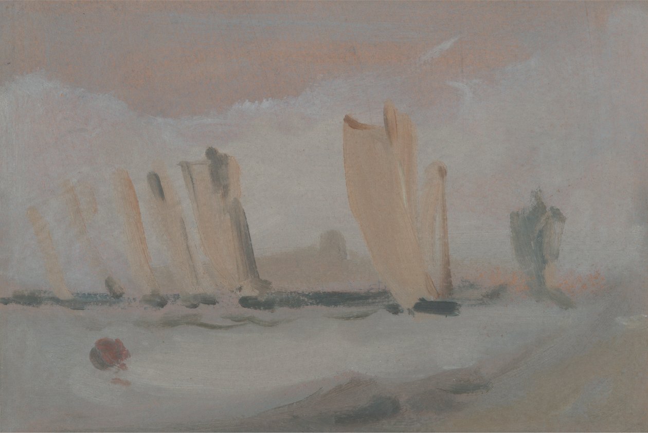 Yachtracing på Solenten av Unknown artist