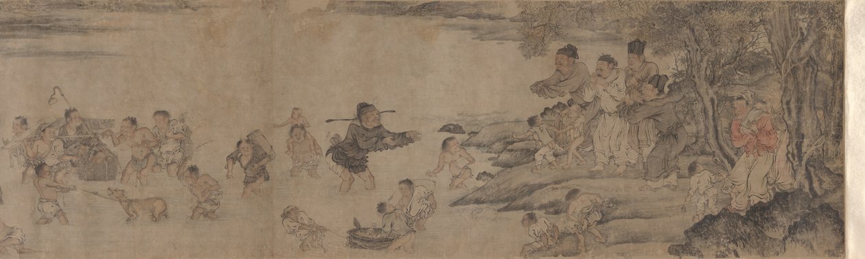 Yang Pu flyttar sin familj av Unknown artist