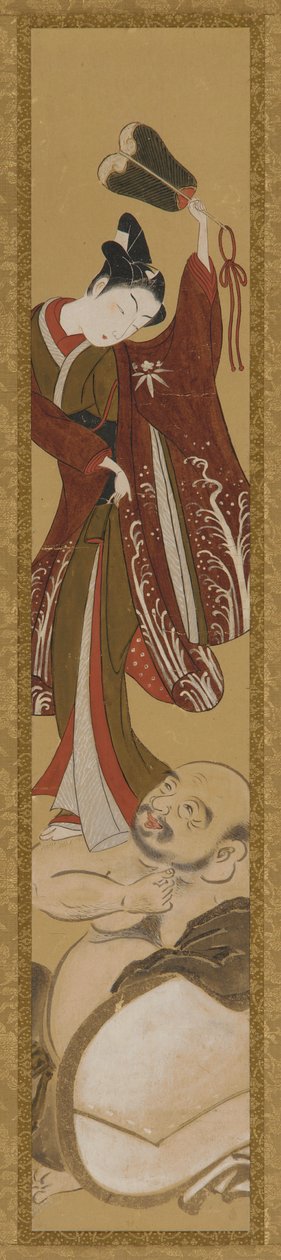 Ung man som står på Hoteis axel av Unknown artist