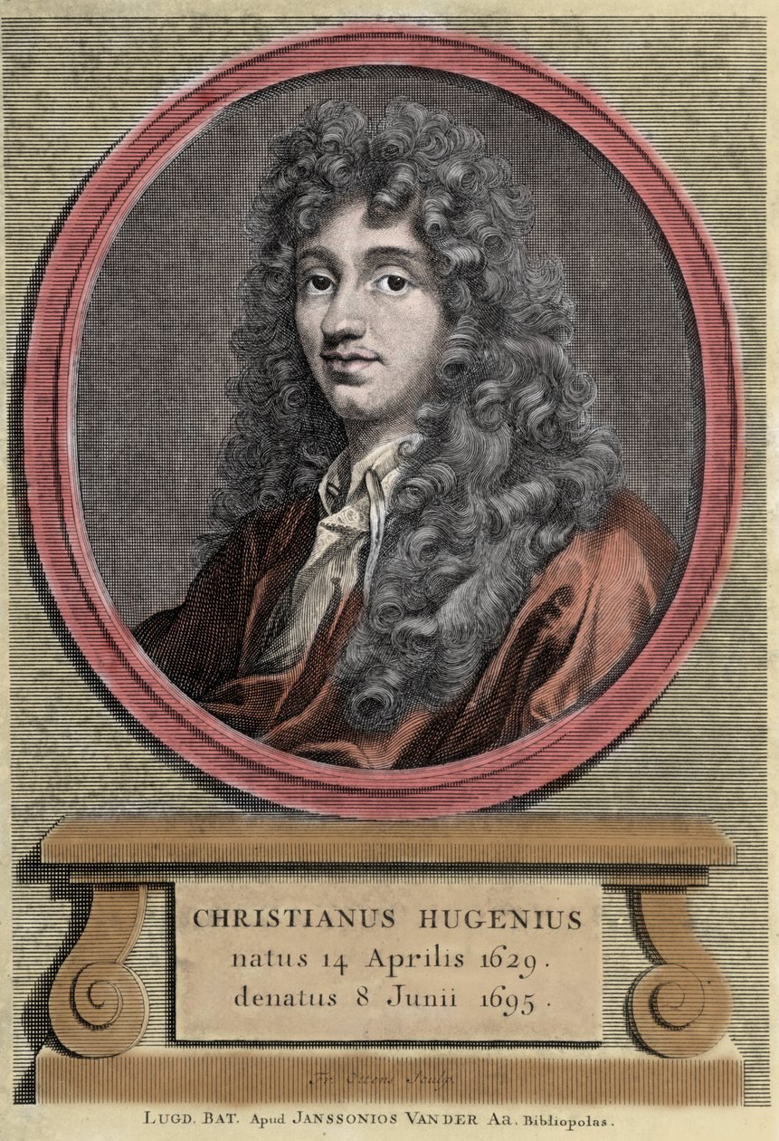 porträtt av Christiaan Huygens. holländsk fysiker och matematiker (1629-1695). av Unknown artist