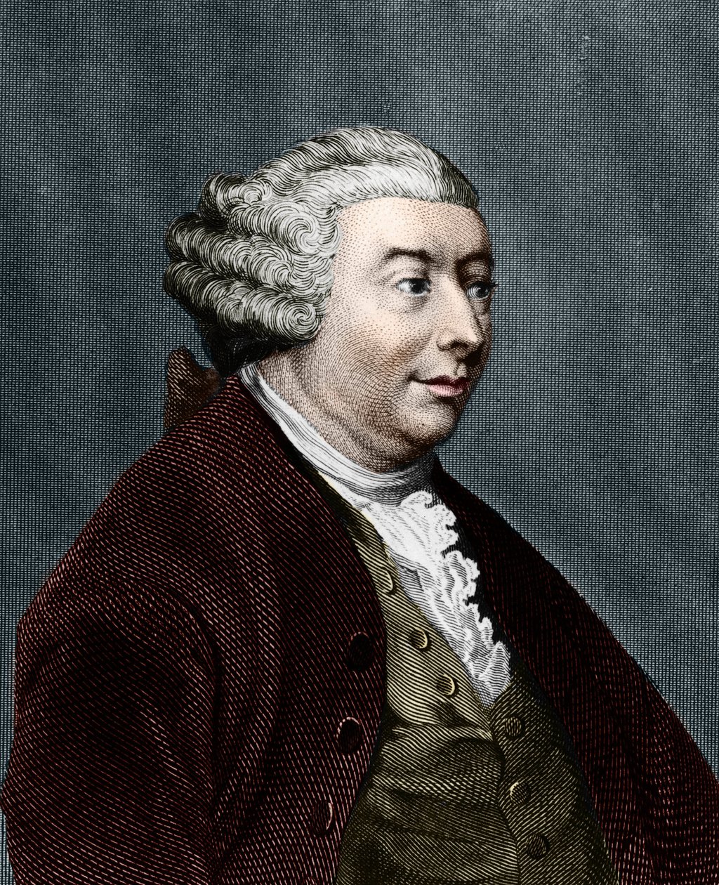 porträtt av David Hume. Skotsk filosof (1711 till 1776). av Unknown artist