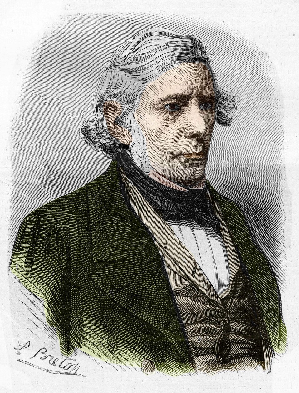 porträtt av Victor Cousin. Fransk filosof (1792 till 1867). av Unknown artist