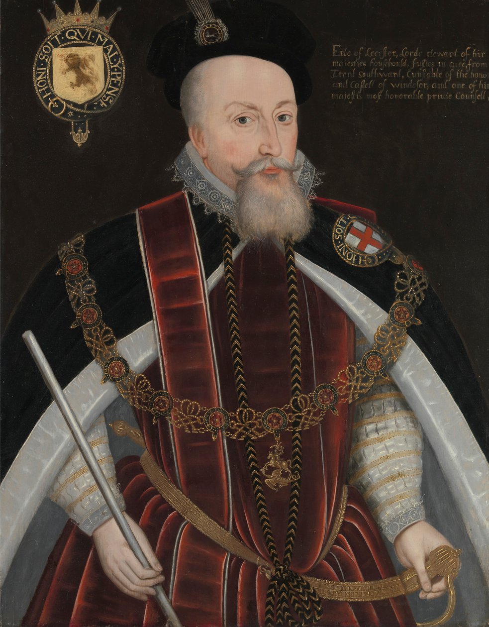 Robert Dudley, förste earl av Leicester (1532/3–1588) av Unknown artist, sixteenth century