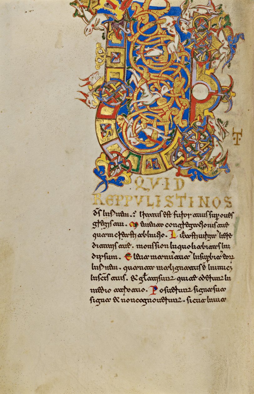 Bebodd Initial U av Unknown artist/maker