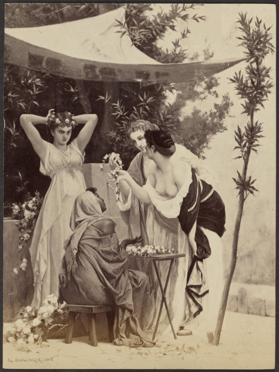"Kransförsäljaren" av Gustave Boulanger av Unknown artist/maker