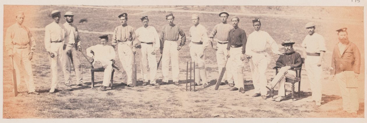Ett cricketlag från armén, 1870 cirka av Unknown photographer