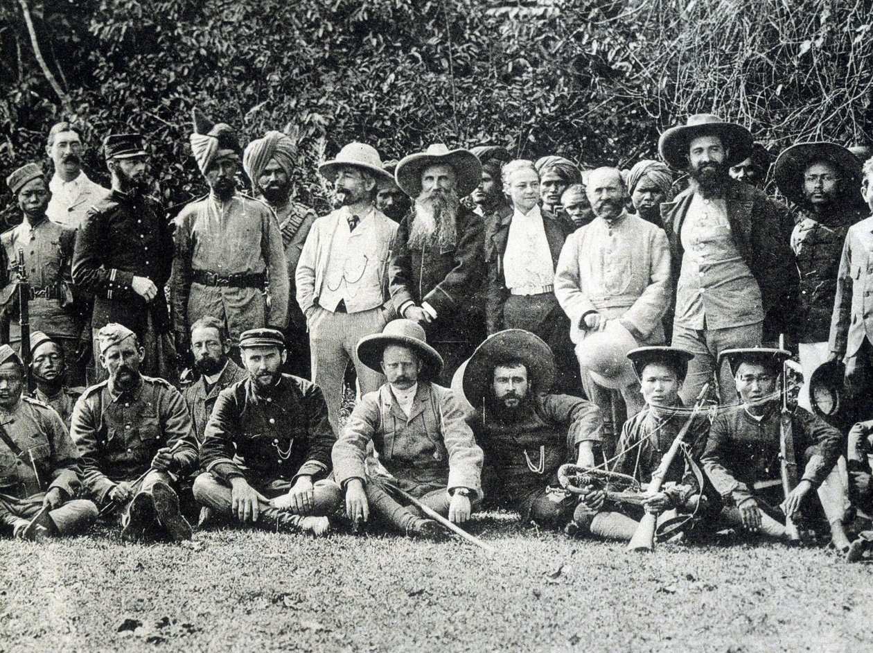 Auguste Pavie (1847-1925), bretonsk upptäcktsresande och det fransk-engelska uppdraget i Upper Mekong 1895. av Unknown photographer