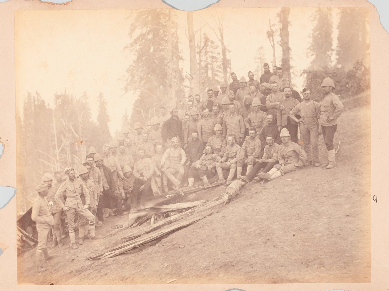 Brittiska officerare, Black Mountain Expedition av Unknown photographer