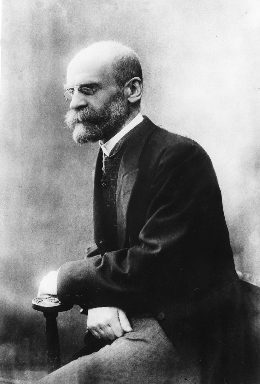 Emile DURKHEIM. (1858 - 1917) fransk sociolog. av Unknown photographer