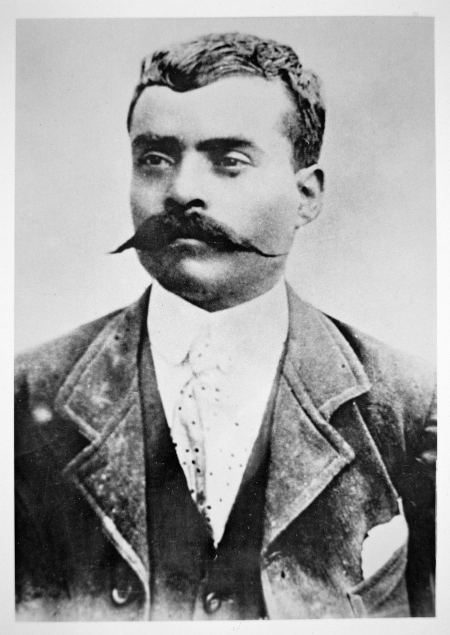 Emiliano Zapata (svartvitt fotografi) av Unknown photographer
