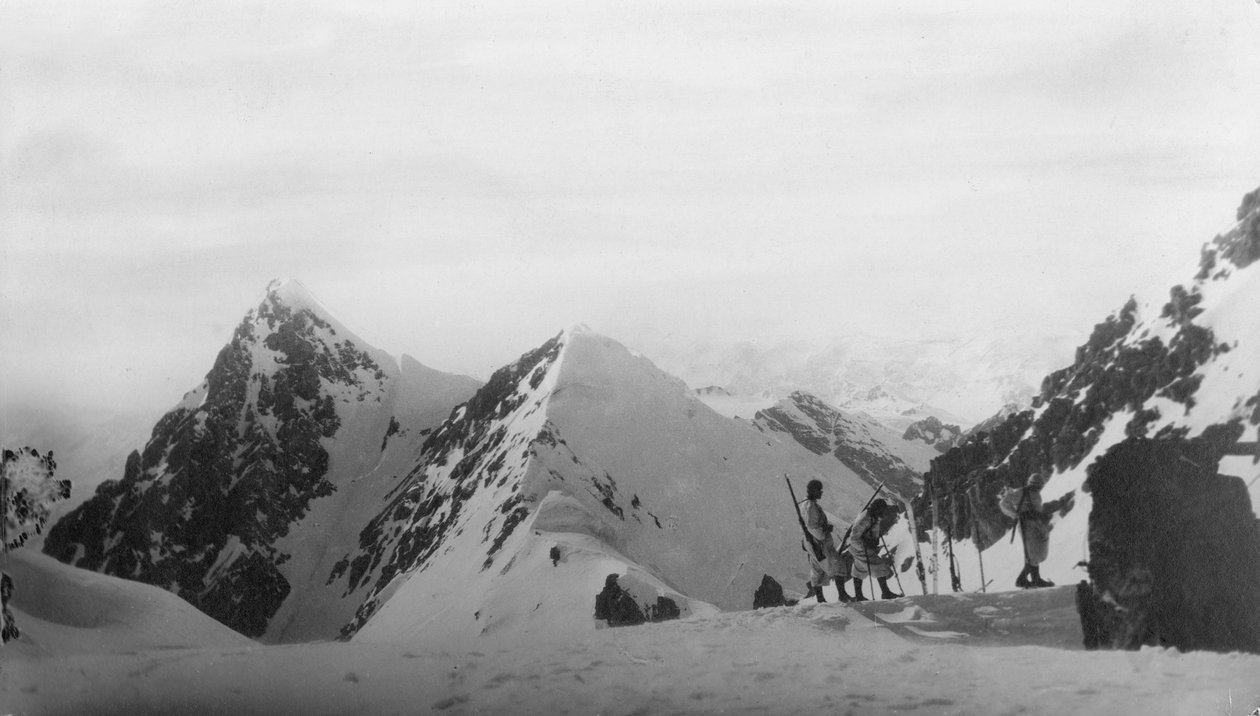 Europa, Italien, Trentino Alto Adige, Bolzano, i den alpina tillflyktsorten Hochforch av Unknown photographer