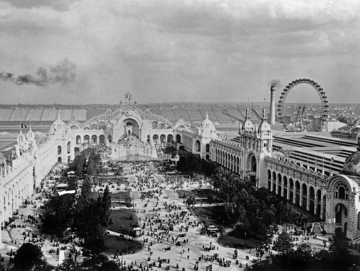 Pariserhjulet, världsutställningen i Paris av Unknown photographer