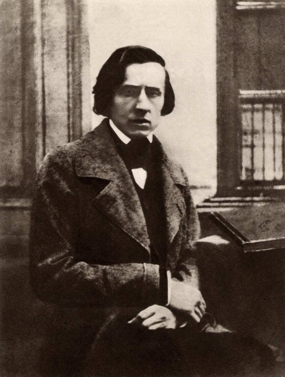 Frederic Chopin (1810-1849) polsk kompositör och pianist (svartvitt foto) av Unknown photographer