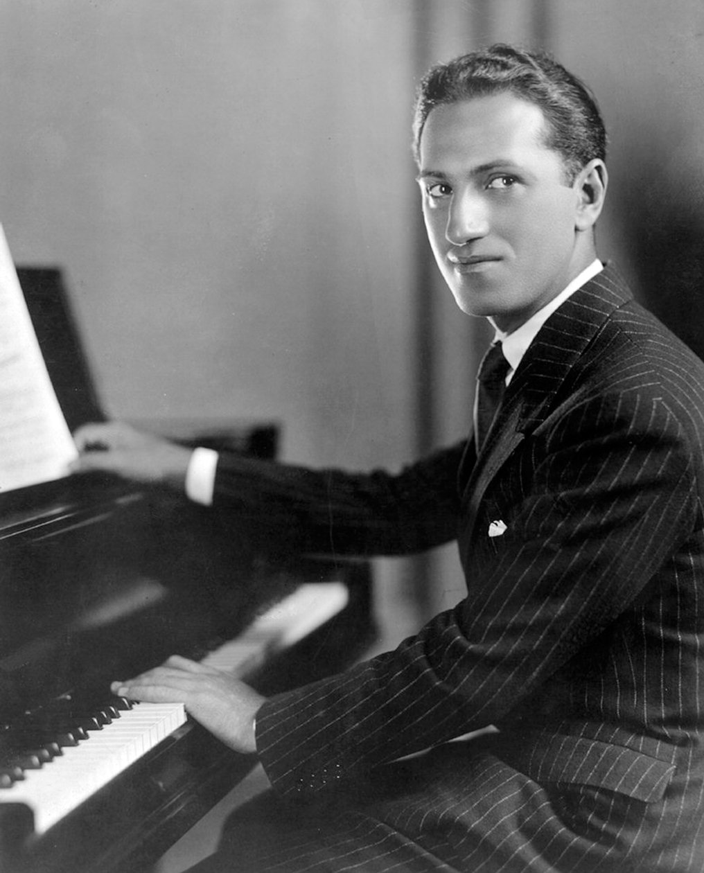 George Gershwin (svartvitt foto) av Unknown photographer