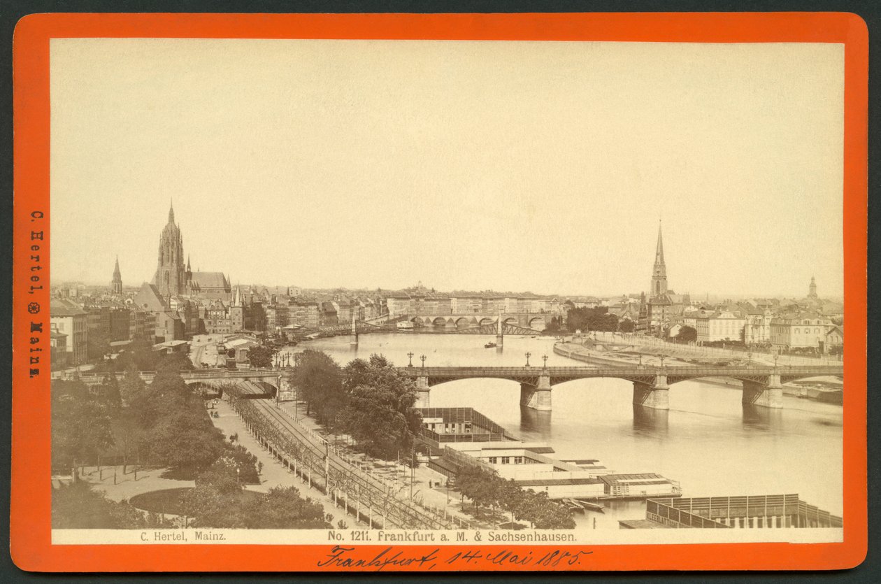 Tyskland, Hessen, Frankfurt am Main och Sachsenhausen, utgiven av C. Hertel, Mainz av Unknown photographer