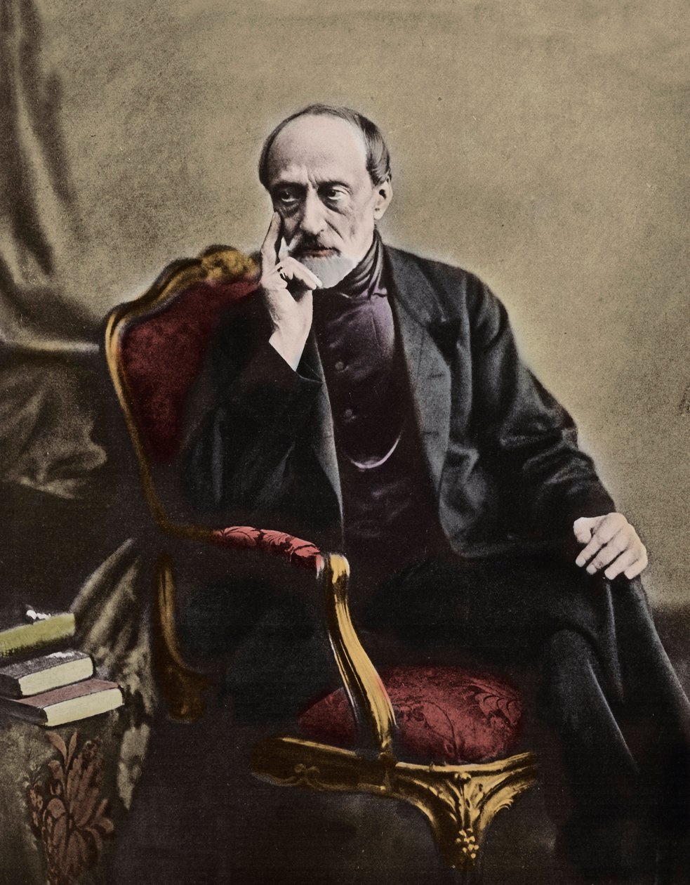 Giuseppe Mazzini (1805-1872), italiensk patriot och politiker - 1864 - Porträtt av den italienske republikanske politikern Giuseppe Mazzini (1805-1872) av Unknown photographer