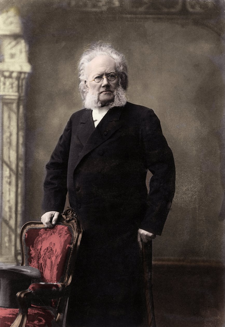 HENRIK IBSEN (1828-1906) norsk poet och dramatiker - Porträtt av Henrik (Henri) Johan Ibsen (1828-1906), norsk dramatiker av Unknown photographer