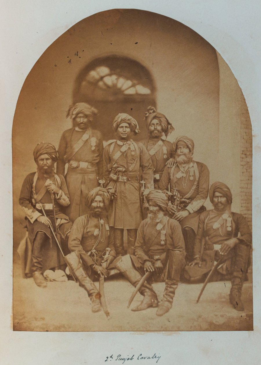 Indiska arméofficerare och underofficerare, alla innehavare av Indian Order of Merit av Unknown photographer