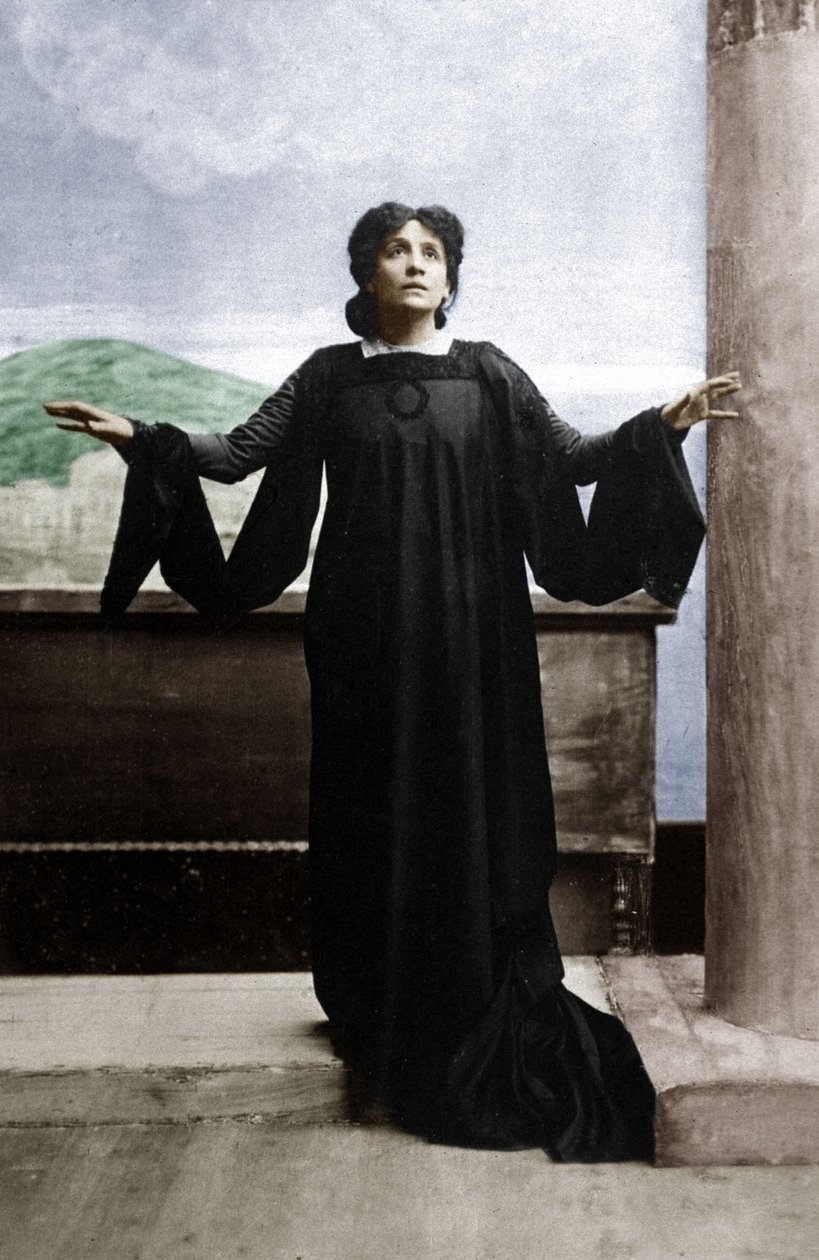 Italian opera Singer Eleonora Duse (1858-1924) c. the 1890