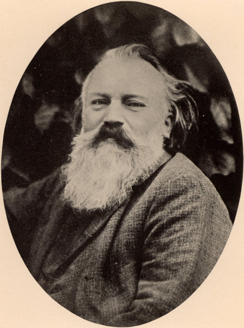 Johannes Brahms (1833-1897) tysk kompositör av Unknown photographer