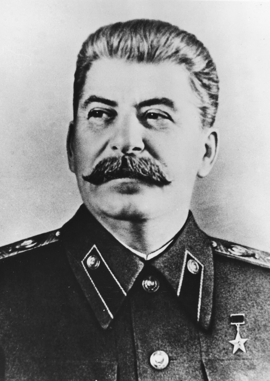 Josef Stalin (svartvitt foto) av Unknown photographer