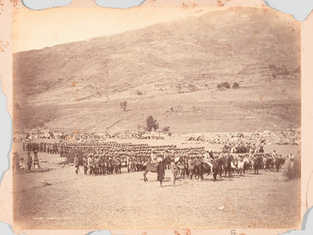 Kashmir-kontingenten från Black Mountain-expeditionen av Unknown photographer