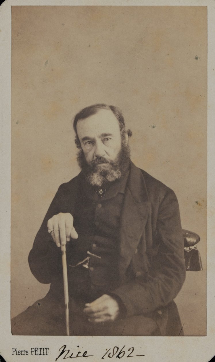 Generallöjtnant Sir James Outram i civila kläder, Nice, 1862 av Unknown
