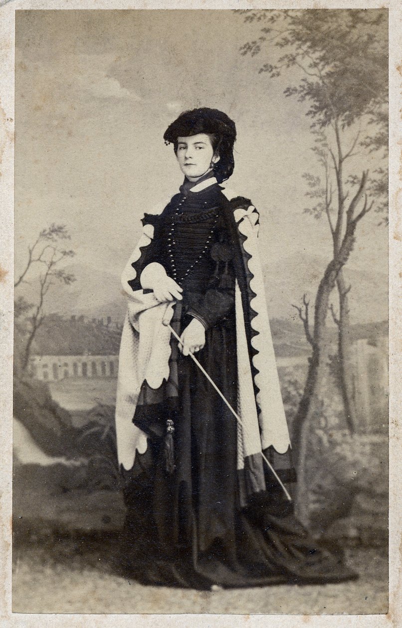 Maria Sophie av Bayern - 1861 - Porträtt av Marie-Sophie (Marie Sophie) Amelie, hertiginna i Bayern och drottning av de två Sicilierna (1841 1925) av Unknown photographer