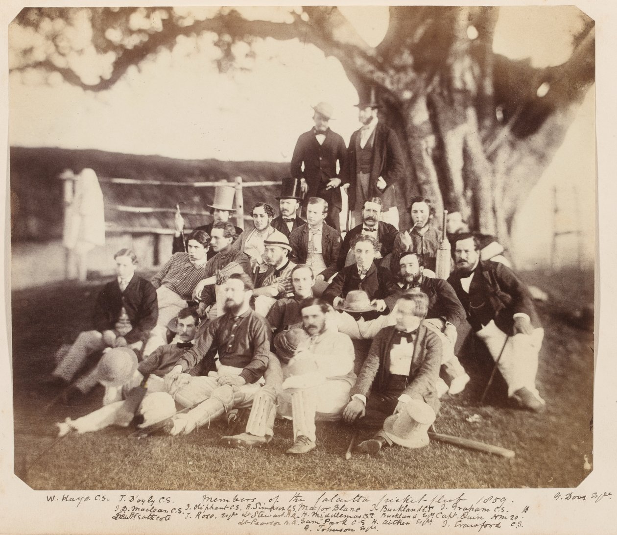 Medlemmar av Calcutta Cricket Club, 1859 av Unknown